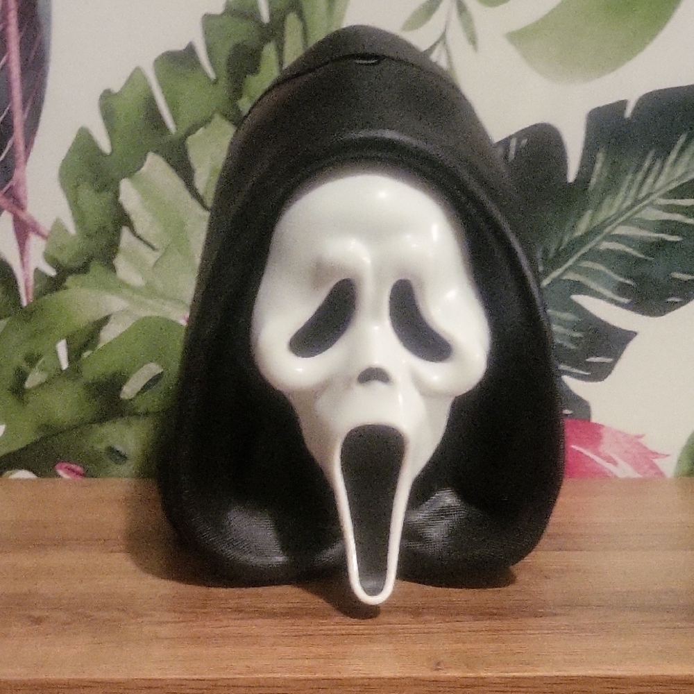 Ghost Face Mask Black and White